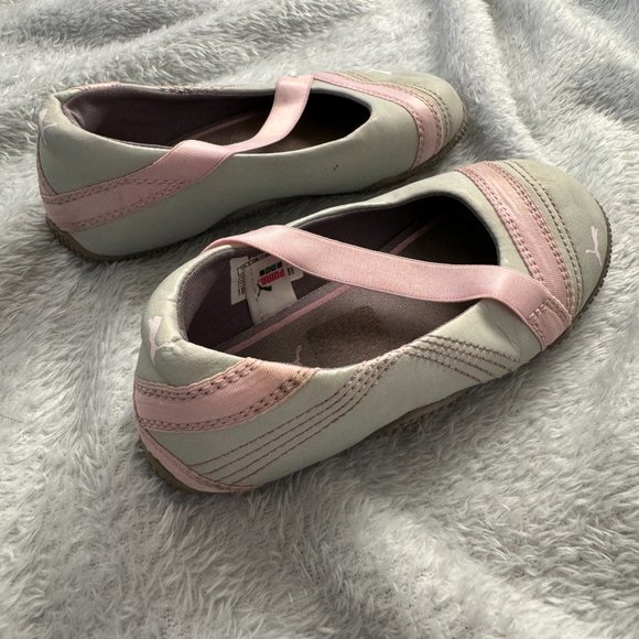 PUMA Kinder-Fit Flats in Gray & Pink Toddler Sz 9 - Picture 5 of 7